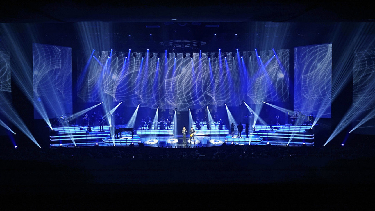 MegaPointes for Celine Dion Vegas Show ROBE Lighting